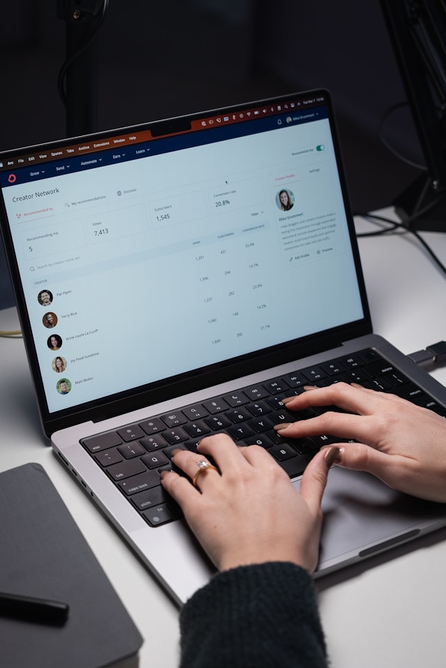 Email marketing dashboard